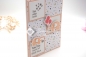 Preview: Babykarte | Glückwunschkarte Geburt | Motiv: Elefanten Sternenhintergrund | pastell blüten rosa flamingorot | Art. Nr. 00000302