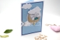 Preview: Karte Baby, Geburt | Babykarte | Motiv: Baby Mond Wolke twinkle twinkle | blau | Art. Nr. 00000502
