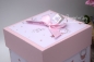 Preview: Explosionsbox Baby ca. 10x10x10cm | Geldgeschenk Geburt | Baby Zimmer, Kinderzimmer | Motiv: Ballerina | rosa weiß | Art. Nr. 00020307