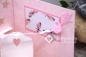 Preview: Explosionsbox Baby ca. 10x10x10cm | Geldgeschenk Geburt | Baby Zimmer, Kinderzimmer | Motiv: Ballerina | rosa weiß | Art. Nr. 00020307