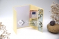 Preview: Gutscheinkarte Geburtstag | Geldkarte | Geburtstagskarte | Motiv: Vogelgarten floral | gelb | Art. 02010002
