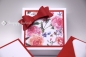 Preview: Explosionsbox Geburtstag personalisierbar | Geldgeschenk | Zierschachtel | Motiv: Blumen floral | rot grün | Art. Nr. 02020201 20 60 30 50 40