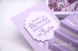 Mobile Preview: Explosionsbox Geburtstag personalisierbar | Geldgeschenk | Torte eckig | Motiv: Blüten floral | pastell lila | Art. Nr. 02020407 20 60 30 70 40 50 80