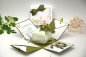 Preview: Explosionsbox Geburtstag personalisierbar | Geldgeschenk | Zierschachtel | Motiv: Magnolien floral | olivgrün | Art. Nr. 02020607 20 60 30 50 40 70