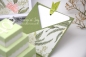 Preview: Explosionsbox Geburtstag personalisierbar ca. 7x7x7cm | Geldgeschenk | Torte eckig | Motiv: Blüten floral | olivgrün | Art. Nr. 02020609 20 60 30 70 40 50 80