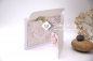 Preview: C6 Gutscheinkarte Hochzeit | Geldkarte | Hochzeitskarte | Motiv: Hochzeitsauto, Blume rosa | silber metallic | Art. 03011001-10