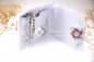 Preview: C6 Gutscheinkarte Hochzeit | Geldkarte | Hochzeitskarte | Motiv: Herz, Blume lila | silber metallic | Art. 03011001-7