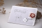 Preview: C6 Gutscheinkarte Hochzeit | Geldkarte | Hochzeitskarte | Motiv: Hochzeitspaar, Blume rot | silber metallic | Art. 03011001-8
