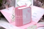 Preview: Explosionsbox Kommunion/Konfirmation/Firmung/Taufe personalisierbar ca. 7x7x7cm | Geldgeschenk | Buchschachtel | Motiv: Kirschblüten | rosa mint pastell | Art. Nr. 04020302