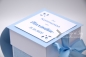 Preview: Buch- Explosionsbox Kommunion/Konfirmation/Firmung/Taufe personalisierbar | Geldgeschenk | Motiv: Fische | blau weiß | Art. Nr. 04021001