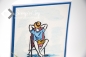 Preview: Karte Vatertag | Geburtstagskarte | Motiv: Mann in der Liege | blau | Art. Nr. 05000503