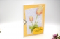 Preview: Karte Muttertag | Motiv: gelb rote Tulpen floral | gelb | Art. Nr. 06000001