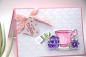 Preview: Karte Muttertag | Dankeskarte | Motiv: Teeset | pastell rosa | Art. Nr. 06000304