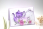 Preview: Karte Muttertag | Motiv: Teeset | pastell lavendel lila | Art. Nr. 06000402
