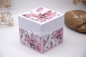 Preview: Explosionsbox Muttertag/ Runder Geburtstag | Geldgeschenk | Herzschachtel | Motiv: Blüten floral | rosa weiß | Art. Nr. 06020302