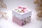 Preview: Explosionsbox Muttertag/ Runder Geburtstag | Geldgeschenk | Zierschachtel | Motiv: Blüten floral | rosa weiß | Art. Nr. 06020303