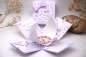 Preview: Explosionsbox Muttertag/ Runder Geburtstag | Geldgeschenk | Zierschachtel | Motiv: Blüten floral | pastell lila flieder weiß | Art. Nr. 06020402