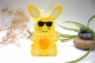 Preview: Eierhalter Hase | Gastgeschenk Ostern | Goodie Ostergeschenk | Motiv: Hase mit Sonnenbrille | gelb | Art. Nr. 07050001