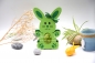 Preview: Eierhalter Hase | Gastgeschenk Ostern | Goodie Ostergeschenk | Motiv: Hase | grün | Art. Nr. 07050601