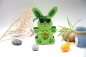Preview: Eierhalter Hase | Gastgeschenk Ostern | Goodie Ostergeschenk | Motiv: Hase | grün | Art. Nr. 07050601