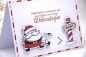 Preview: Karte Weihnachten | Weihnachtskarte | Motiv: Weihnachtsmann | weiß rot | Art. Nr. 10000201