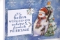 Preview: Karte Weihnachten | Weihnachtskarte | Motiv: Schneeflocken Schneemann | weiß blau | Art. Nr. 10000505