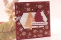 Preview: Gutschein Karte Weihnachten | Karte | Geldkarte | Weihnachtskarte | Motiv: Schneeflocken | bordeauxrot weiß | Art. Nr. 10010204