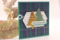 Preview: Gutschein Karte Weihnachten | Karte | Geldkarte | Weihnachtskarte | Motiv: gestreift | grün | Art. Nr. 10010601
