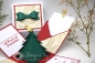 Preview: Explosionsbox Weihnachten | Geldgeschenk | 3D Tannenbaum | Motiv: Jingle Bells Musiknoten | rot weiß | Art. Nr. 10020203