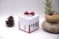 Preview: Explosionsbox Weihnachten | Geldgeschenk | Zierschachtel | Motiv: Tannenzweige, gestreift | rot weiß | Art. Nr. 10020205