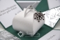 Preview: Explosionsbox Weihnachten | Geldgeschenk | Zierschachtel | Motiv: Schneeflocken | grün weiß | Art. Nr. 10020601