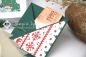 Preview: Explosionsbox Weihnachten | Geldgeschenk | 3D Tannenbaum | Schütteldeckel | Motiv: Nikolaus | rot grün | Art. Nr. 10020606