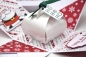 Preview: Explosionsbox Weihnachten | Geldgeschenk | Zierschachtel | Motiv: Weihnachtsmann | weiß rot | Art. Nr. 10021001