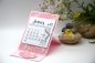 Preview: Tischkalender Aufstellkalender 2022 | Motiv: floral Kirschblüten | rosa | Art. Nr. 10060303