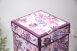 Preview: Teebeutelspender | Teespender | Teeverpackung | Motiv: floral, Weihnachten | himbeerrot lila | Art. Nr. 10070405