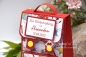 Preview: Schulranzen Einschulung Schule personalisierbar | Geschenkbox befüllbar | Geldgeschenk | Motiv: Einschulung | rot | Art. Nr. 13040201