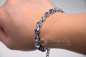 Preview: Armband mit Swarovski ® Kristallen Elements | Geldgeschenk | Kristallfarben blau | Armbandfassungfarbe rhodium | Art. Nr. 50120501