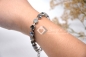 Preview: Armband mit Swarovski ® Kristallen Elements | Geldgeschenk | Kristallfarben grau | Armbandfassungfarbe rhodium | Art. Nr. 50120801