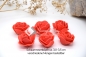 Preview: Schaumrose rot ca. 3,0-3,5cm | Foamrose | Rosenkopf | Hochzeit-Tischdekoration | Moosgummi | Motiv: Rose | rot | Art. Nr. 90900201 20 30 60 70 50