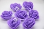 Preview: Schaumrose lila ca. 3,0-3,5cm | Foamrose | Rosenkopf | Hochzeit-Tischdekoration | Moosgummi | Motiv: Rose | lila | Art. Nr. 90900401 20 30 60 70 50
