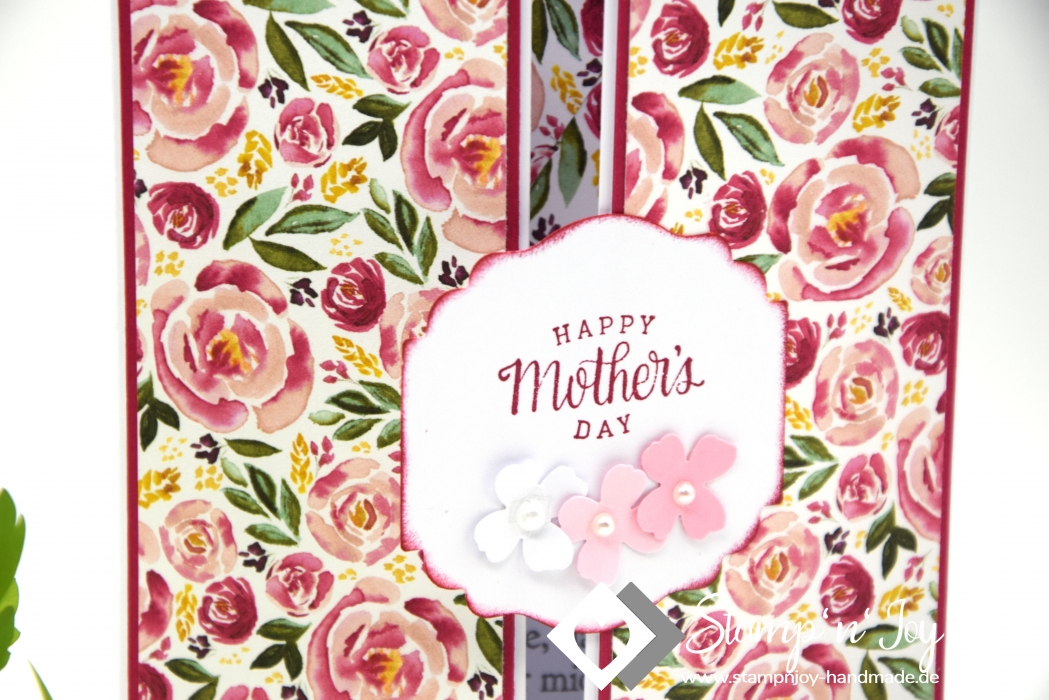 Karte Muttertag | Motiv: Rosen Blüten Blumen | kussrot dunkelrot pink | Art. Nr. 06000201