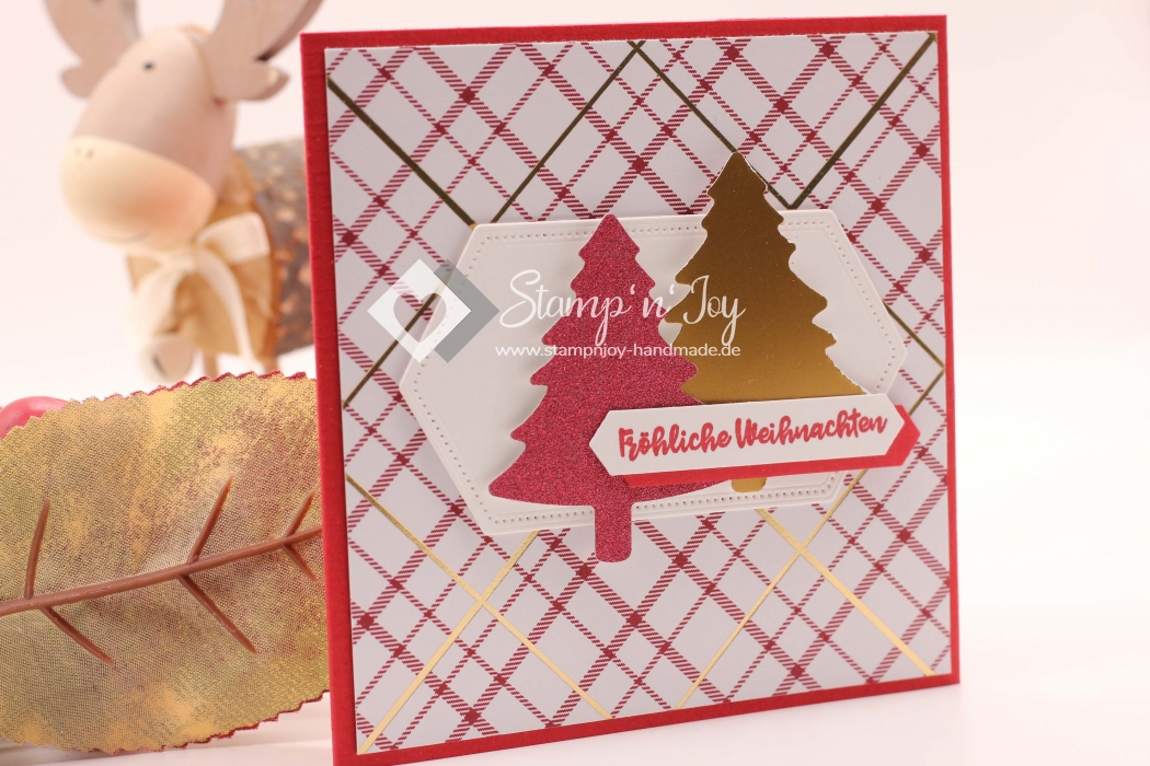 Gutschein Karte Weihnachten | Karte | Geldkarte | Weihnachtskarte | Motiv: gestreift | rot | Art. Nr. 10010206