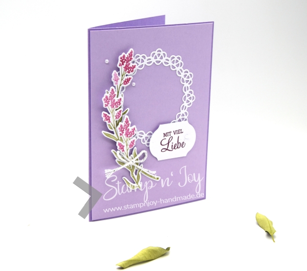 C6 Karte Geburtstag | Geburtstagskarte | Glückwunschkarte | Motiv: floral | flieder weiß | Art. Nr. 02000402
