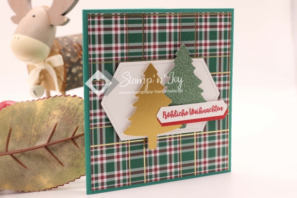 Gutschein Karte Weihnachten | Karte | Geldkarte | Weihnachtskarte | Motiv: gestreift | grün | Art. Nr. 10010604