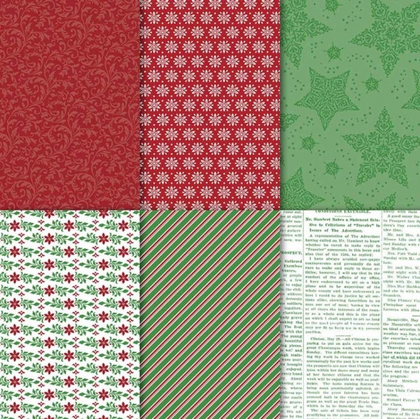Designerpapiere 12"x12" Elegante Weihnachten Stampin' Up!® | Serie: Elegante Weihnachten | 12 Blätter | Art. Nr. 90919004 20 30 60 70 50