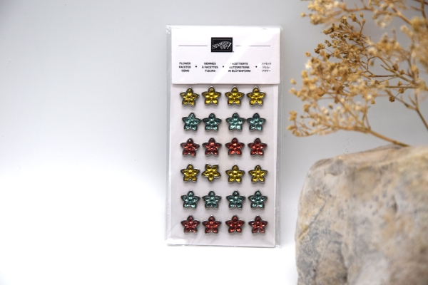 Facettierte Glitzersteine in Blütenform Stampin' Up!® | Serie: Blütenform | 24 Stück | Art. Nr. 90949001 20 30 60 70 50