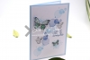Karte Geburtstag | Geburtstagskarte | Glückwunschkarte | Motiv: Schmetterlinge | blau weiß | Art. Nr. 02000501