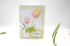 C6 Karte Geburtstag | Geburtstagskarte | Glückwunschkarte | Motiv: Tulpen | limette grün weiß | Art. Nr. 02000604