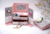 Box Geburtstag | Geldgeschenk | Kosmetikschrank Kleiderschrank | Motiv: Beauty Blüten | rosa | Art. Nr. 02040302 18 20 30 60 70 50