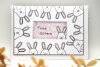 Karte Ostern | Osterkarte | Motiv: Hasenköpfe Häschen Schnörkel | grau weiß | Art. Nr. 07000801-5